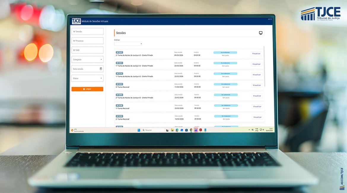 Plenário Virtual já está disponível no Portal do Tribunal de Justiça do Ceará