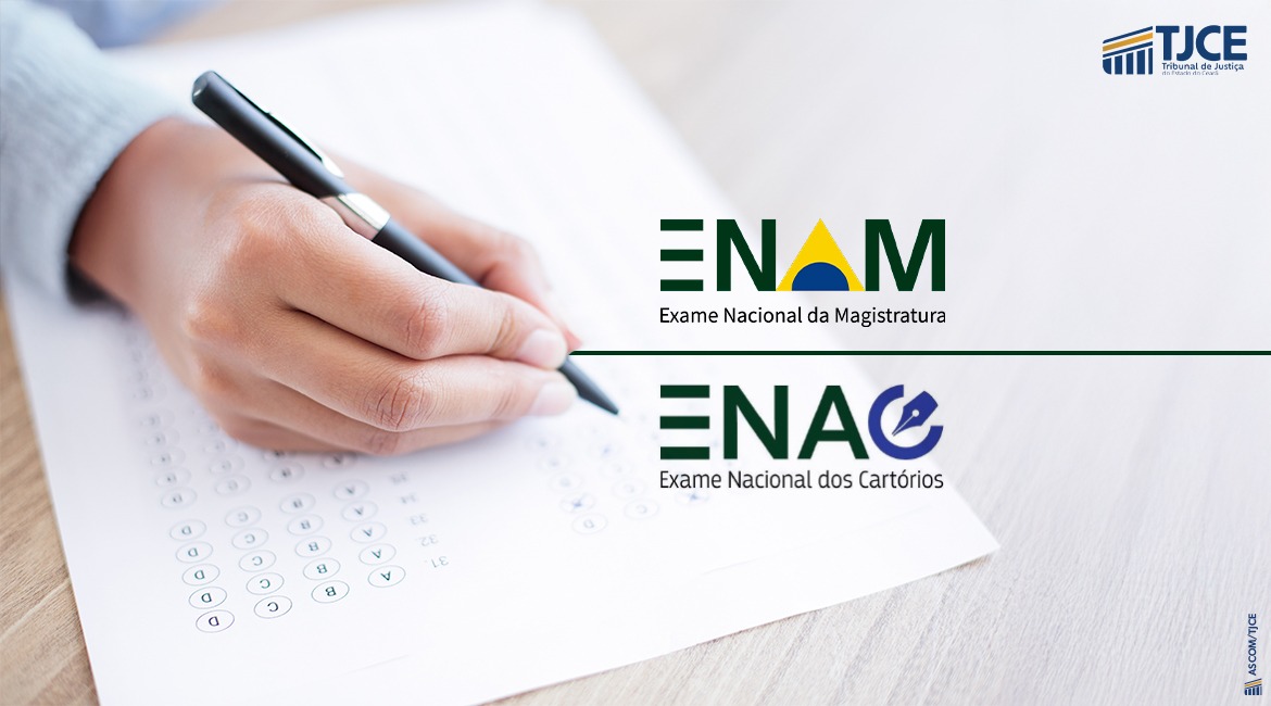 Abertas inscrições para Exame Nacional da Magistratura (Enam) e Exame Nacional dos Cartórios (Enac)
