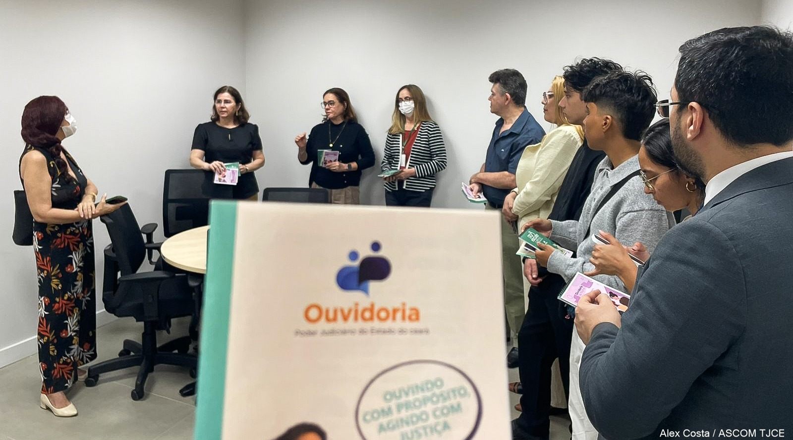 127 alunas(os) visitam os prédios da Justiça cearense durante o primeiro trimestre