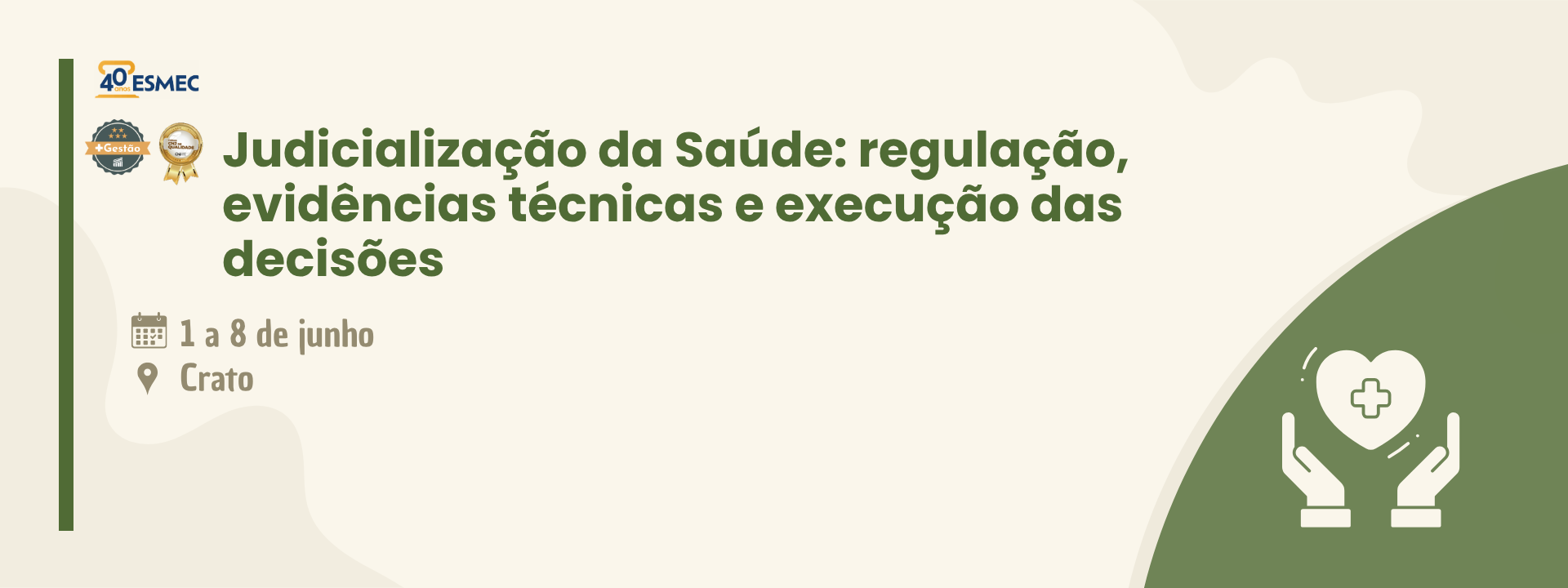 Curso Judicialização da Saúde: Regulação, Evidências Técnicas e Execução das Decisões – Crato