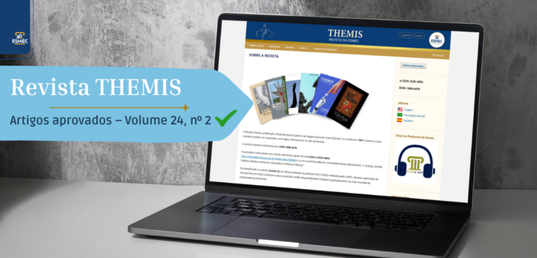 Revista Themis divulga artigos aprovados para edição do segundo semestre de 2026