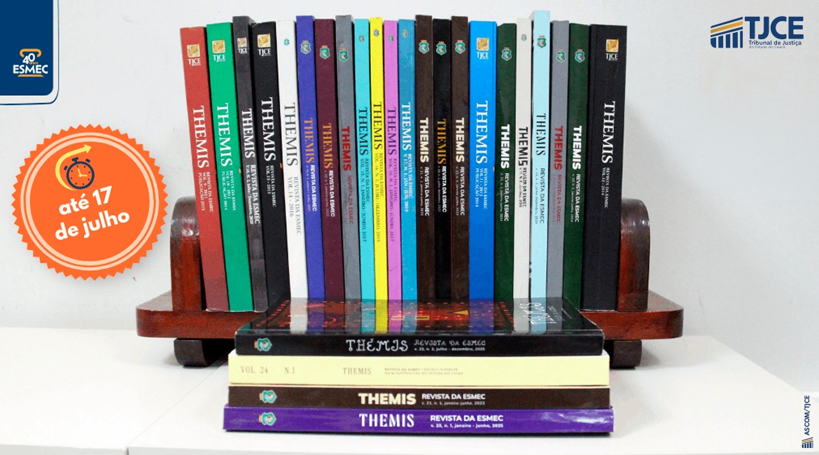 Revista Themis abre chamada de artigos para edição especial que celebra 40 anos da Esmec e 30 anos do periódico
