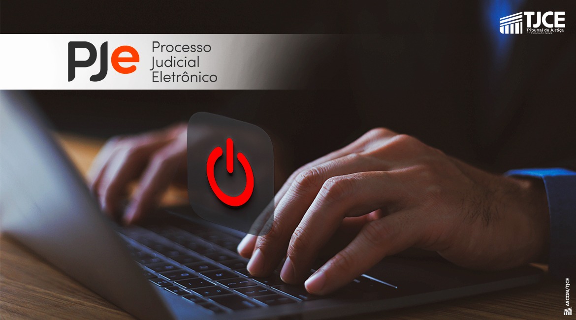 Imagem das duas mãos de uma pessoas digitando o teclado do notebook