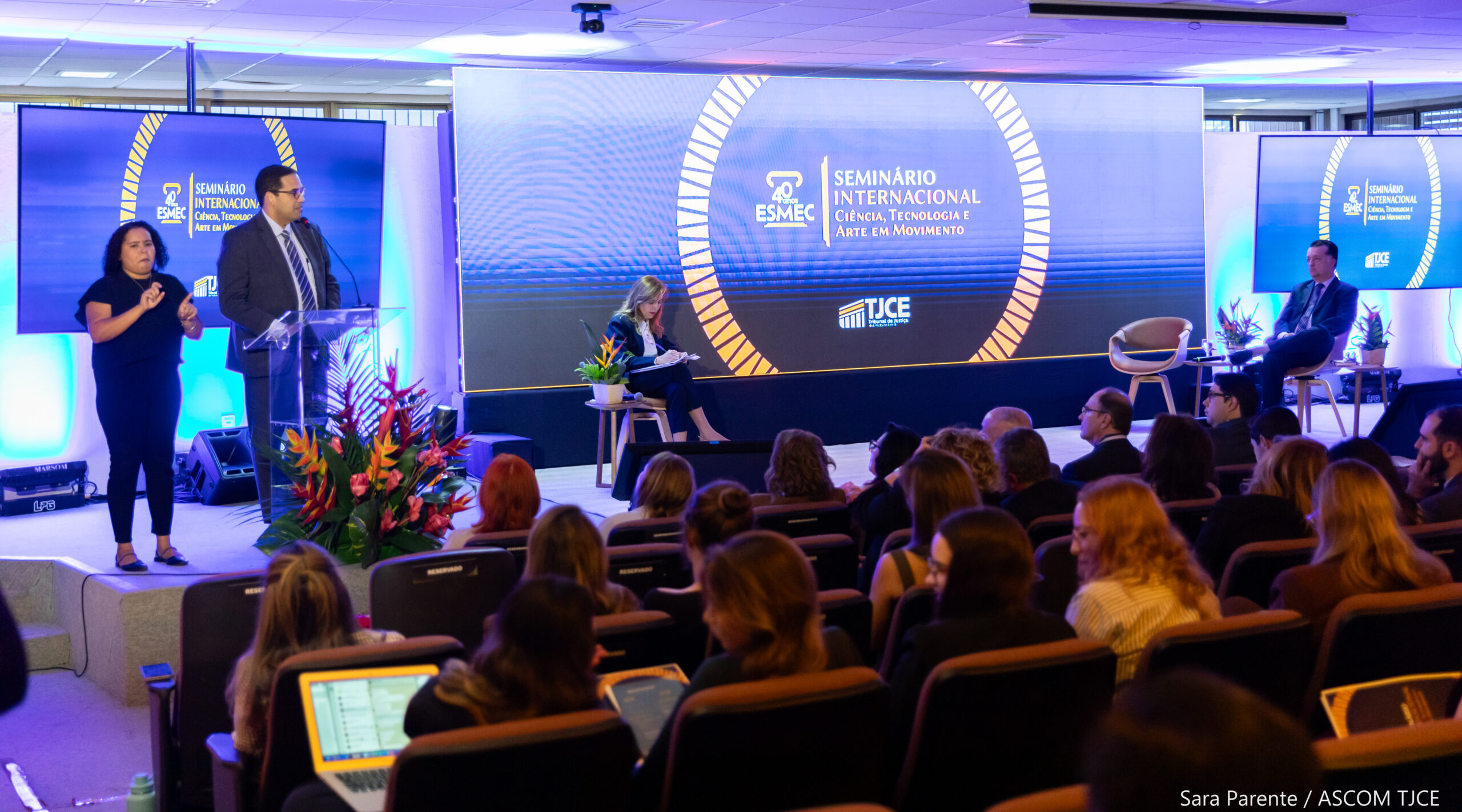 Seminário Internacional marca celebração dos 40 anos da Esmec com foco em ciência, direitos humanos e tecnologia