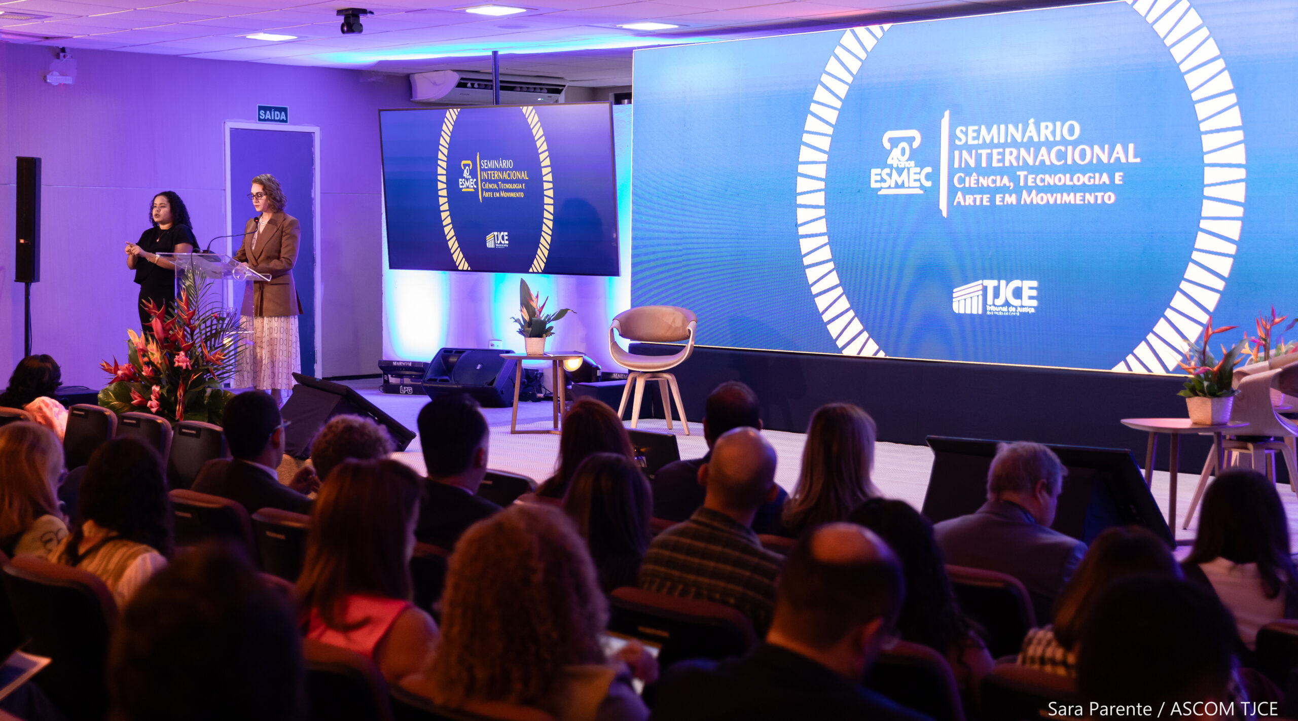 Seminário Internacional marca celebração dos 40 anos da Esmec com foco em ciência, direitos humanos e tecnologia
