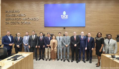 TJCE recebe comitiva da União Internacional de Juízes de Língua Portuguesa para intercâmbio de ex...