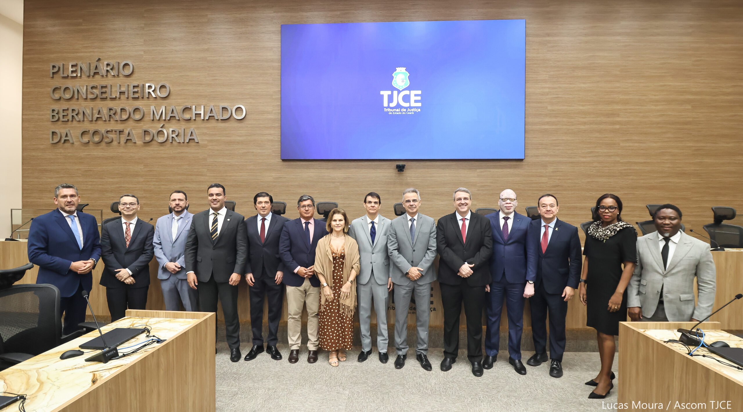 TJCE recebe comitiva da União Internacional de Juízes de Língua Portuguesa para intercâmbio de ex...