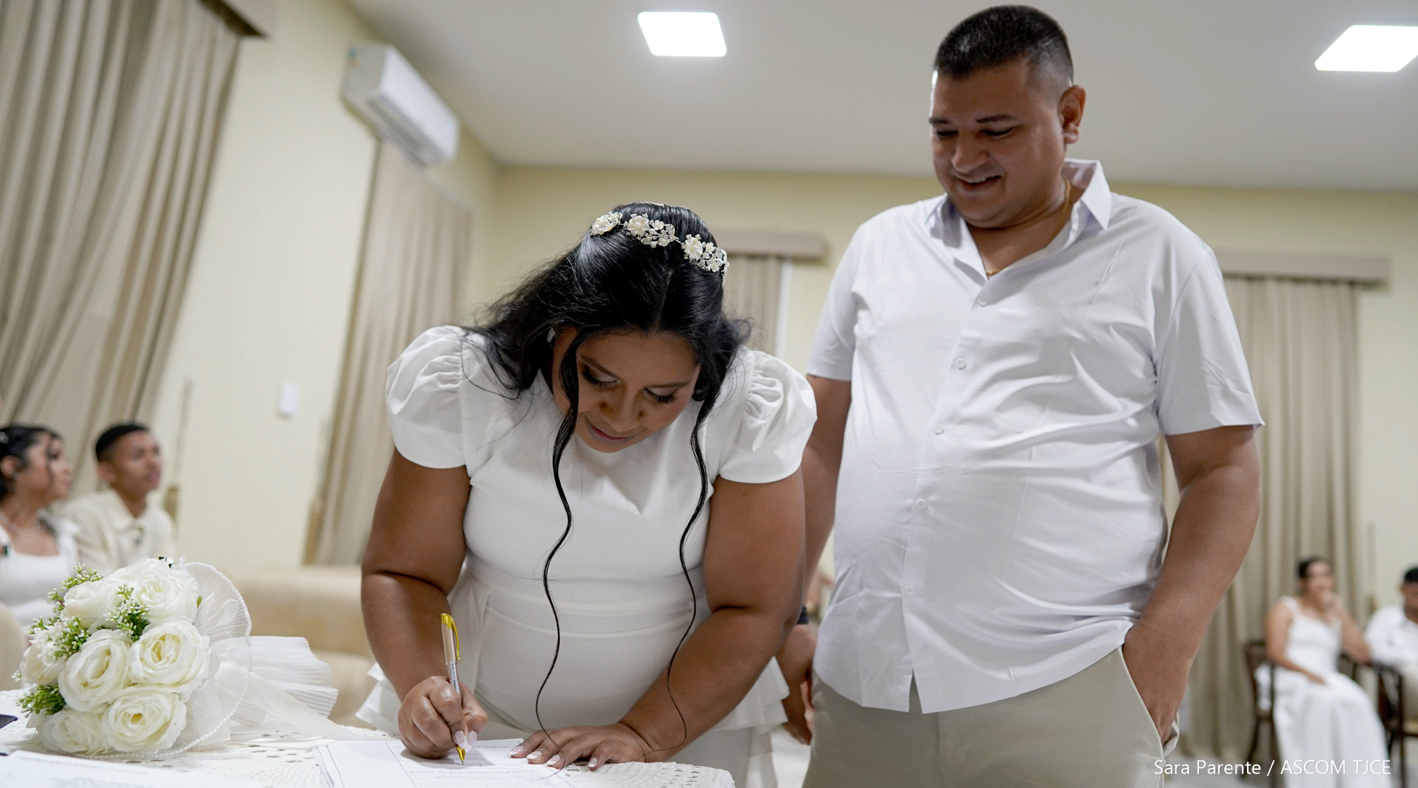 Projeto “Celebração Coletiva do Amor”: Parceria entre TJCE e UFC promove 27 casamentos em cerimôn... - Foto 46