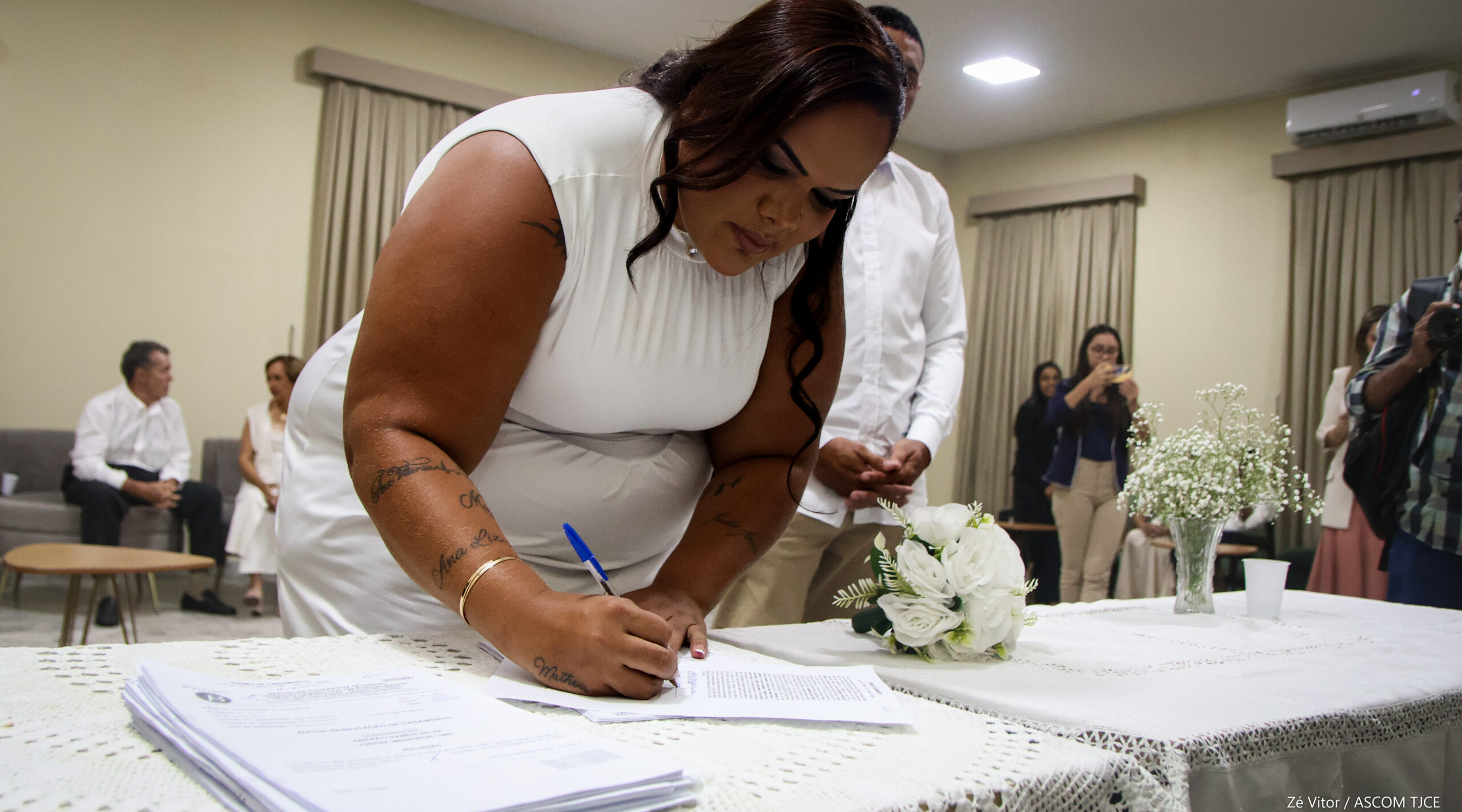Projeto “Celebração Coletiva do Amor”: Parceria entre TJCE e UFC promove 27 casamentos em cerimôn... - Foto 190