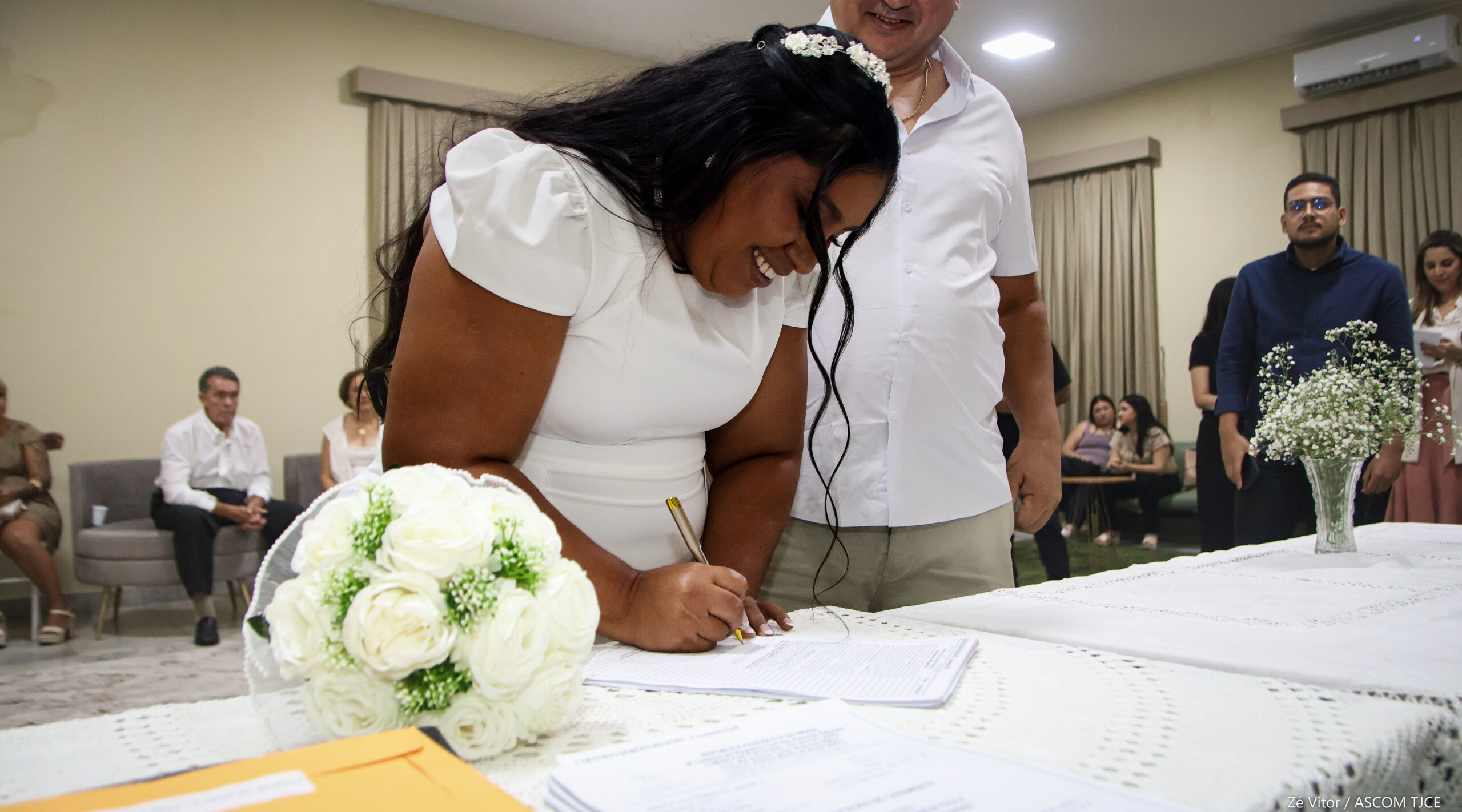 Projeto “Celebração Coletiva do Amor”: Parceria entre TJCE e UFC promove 27 casamentos em cerimôn... - Foto 219