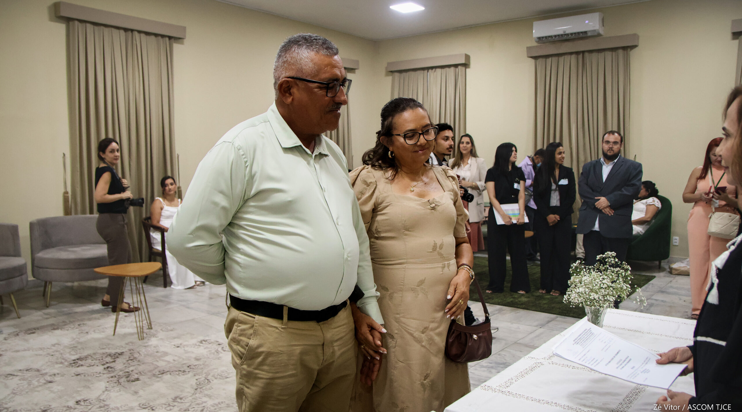 Projeto “Celebração Coletiva do Amor”: Parceria entre TJCE e UFC promove 27 casamentos em cerimôn... - Foto 223