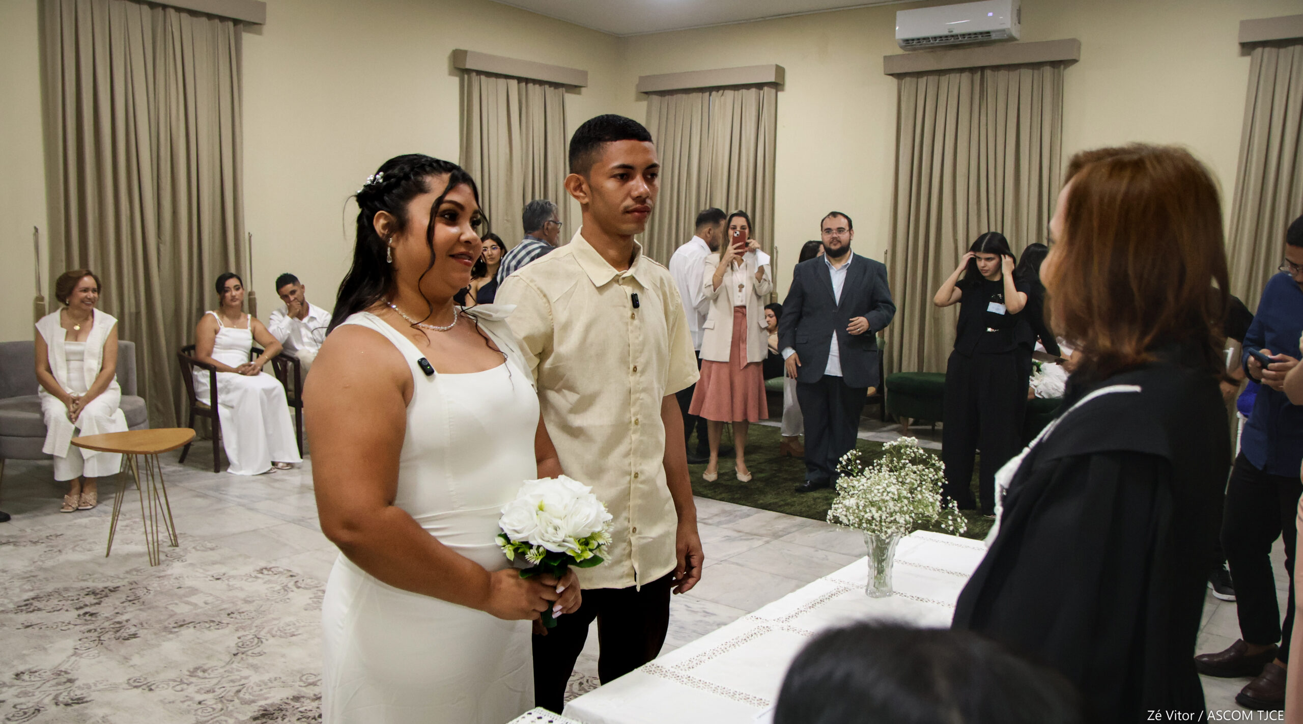Projeto “Celebração Coletiva do Amor”: Parceria entre TJCE e UFC promove 27 casamentos em cerimôn... - Foto 249