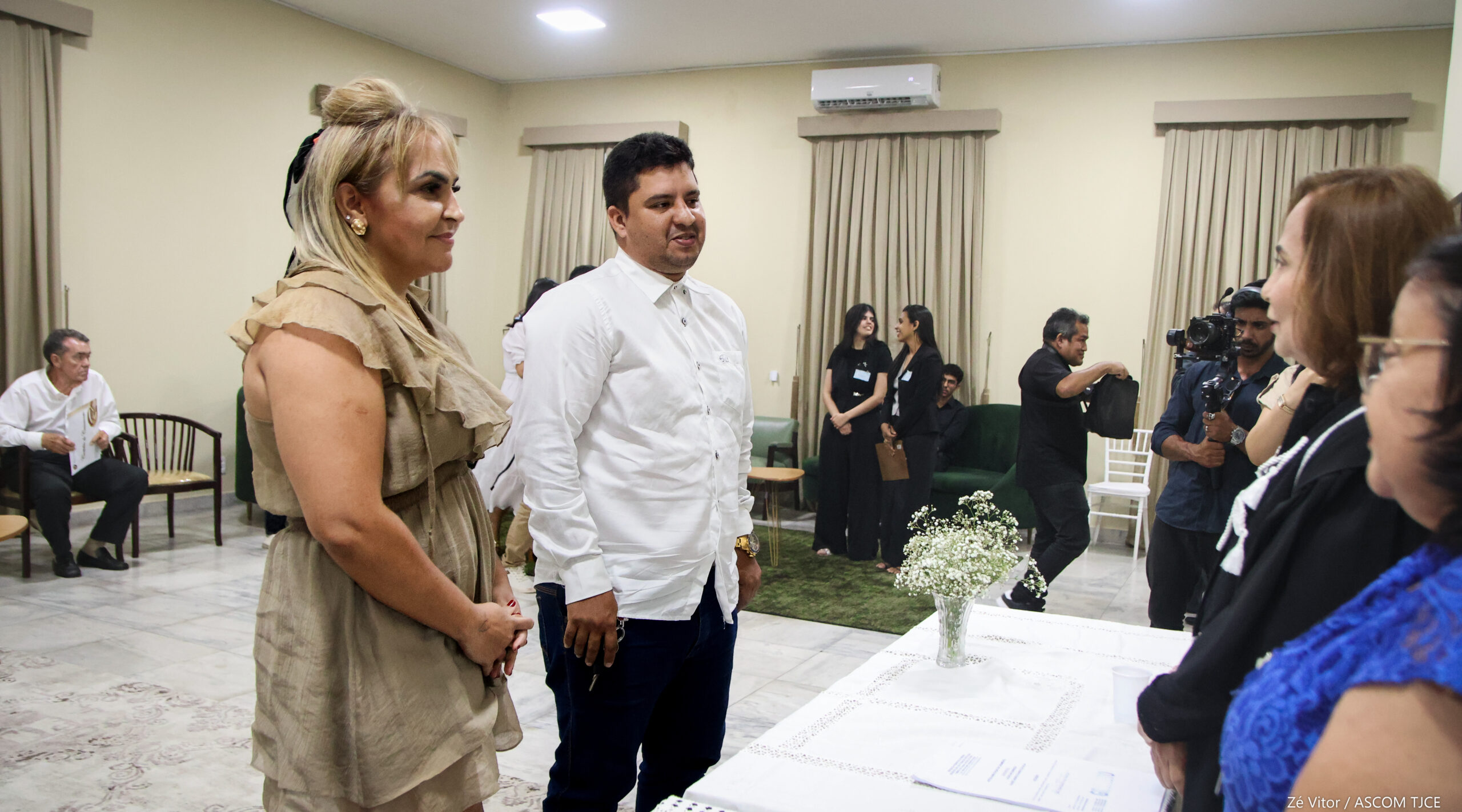 Projeto “Celebração Coletiva do Amor”: Parceria entre TJCE e UFC promove 27 casamentos em cerimôn... - Foto 307