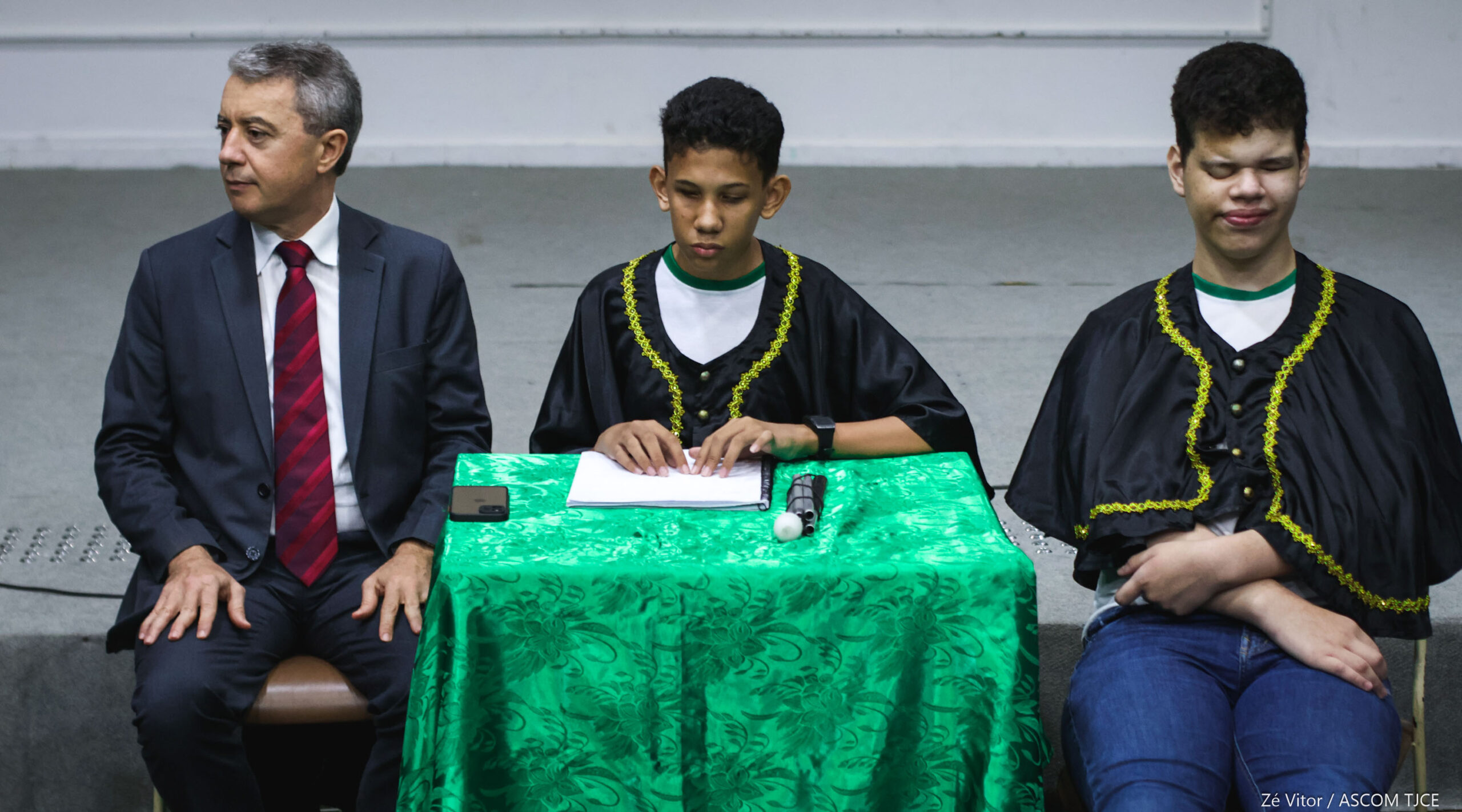 Superação e emoção marcam júri simulado promovido pelo TJCE protagonizado por estudantes cegas(os... - Foto 31