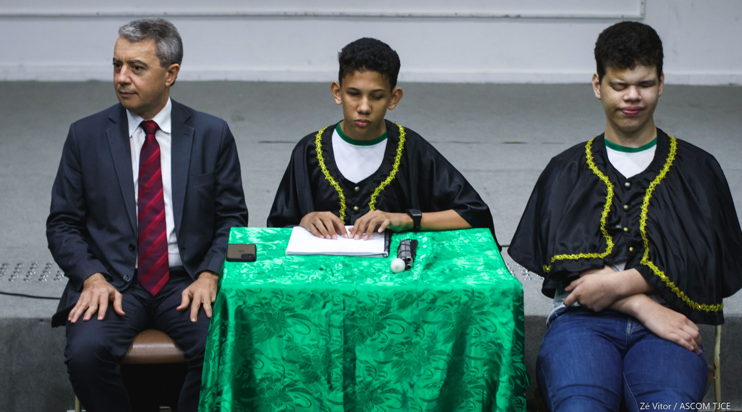 Superação e emoção marcam júri simulado promovido pelo TJCE protagonizado por estudantes cegas(os... - Foto 32