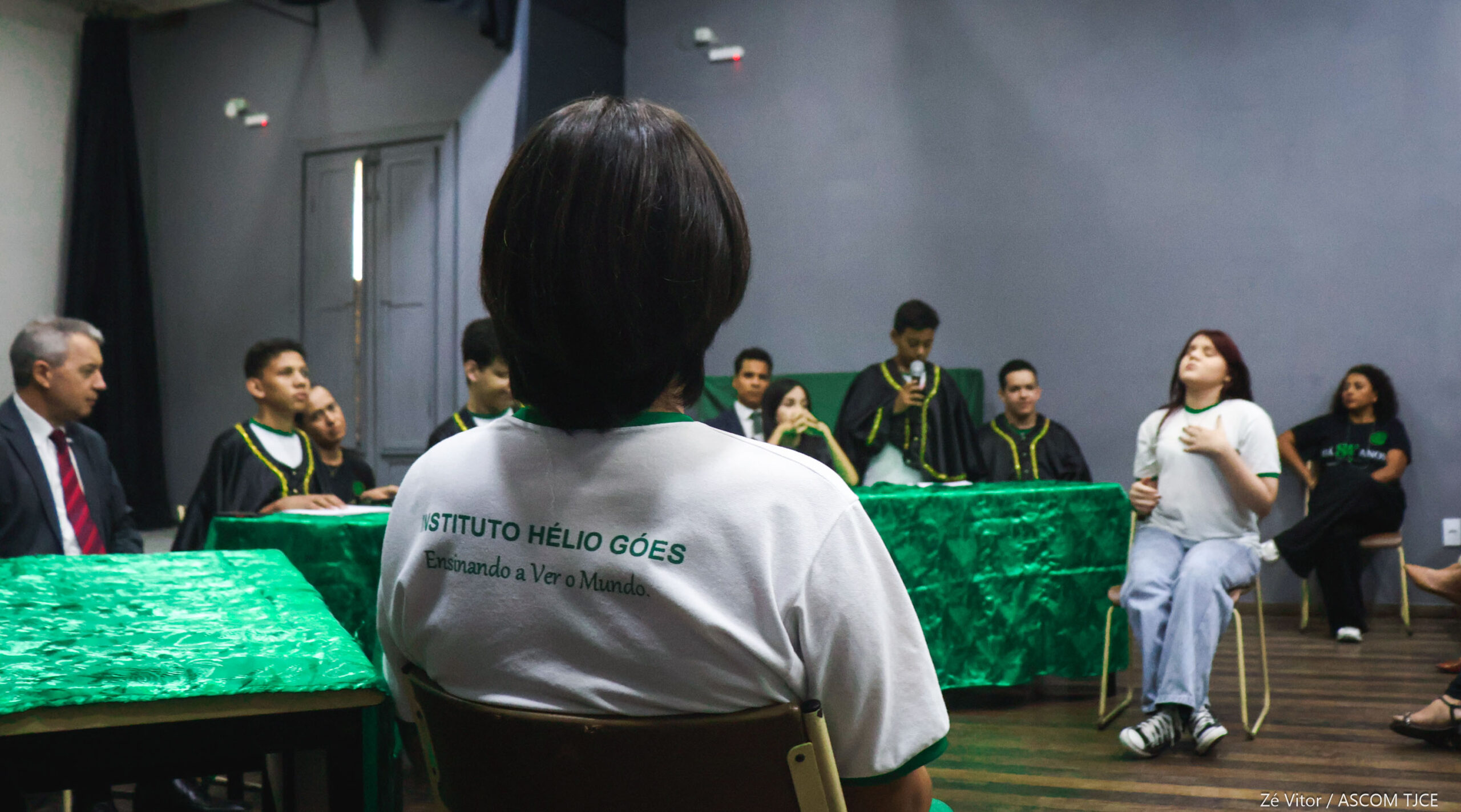Superação e emoção marcam júri simulado promovido pelo TJCE protagonizado por estudantes cegas(os... - Foto 42