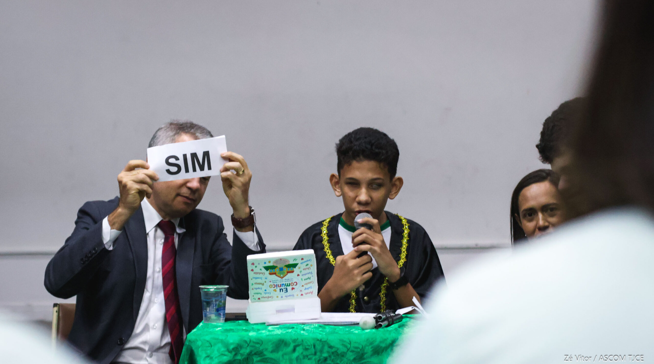 Superação e emoção marcam júri simulado promovido pelo TJCE protagonizado por estudantes cegas(os... - Foto 52