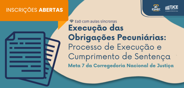 Abertas inscrições para curso sobre Execução das Obrigações Pecuniárias