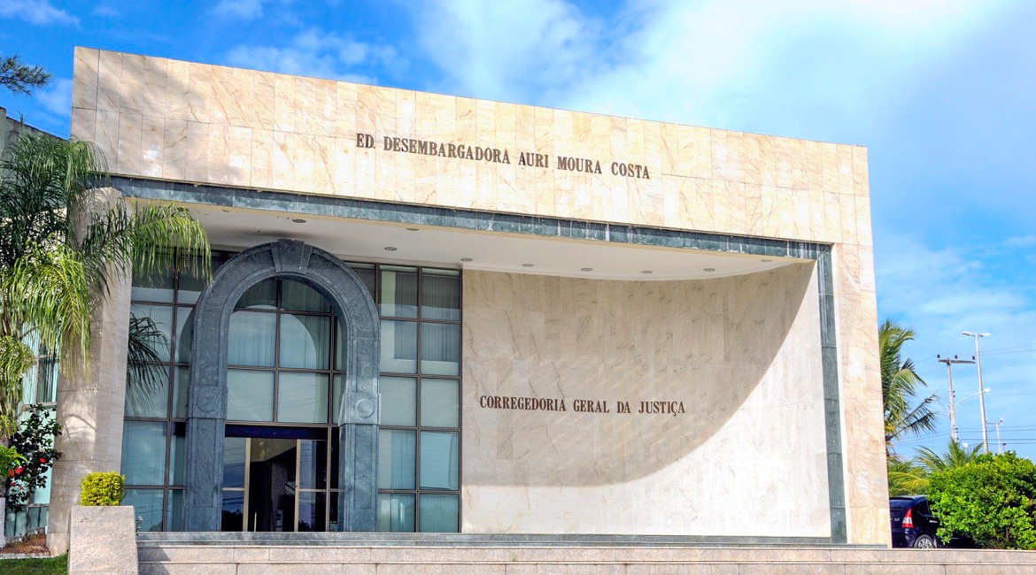 Imagem da fachada do prédio da Corregedoria-Geral da Justiça