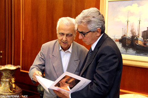 Diretor do SVM convida presidente do TJCE para solenidade de entrega do Troféu Sereia de Ouro