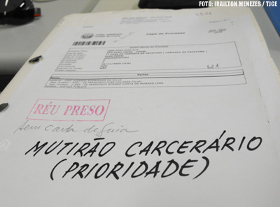 Mutirão Carcerário recebe 133 processos  do Tribunal de Justiça do Estado