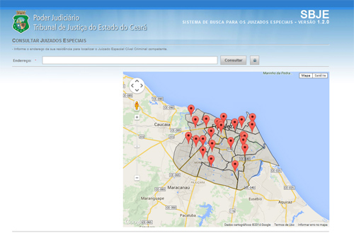 TJCE disponibiliza ferramenta para facilitar acesso  do cidadão aos Juizados Especiais de Fortaleza