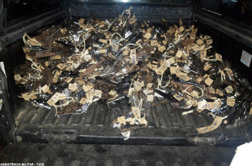 Assistência Militar do TJCE encaminha 1.000 armas para incineração nesta sexta-feira