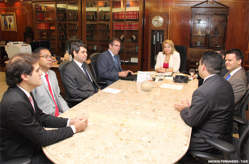 Desembargadora Iracema do Vale recebe presidente eleito do TRF da 5ª Região