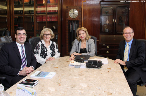 Presidente do TJCE recebe visita da controladora-geral de Disciplina