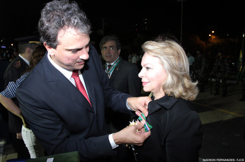 Presidente Iracema Vale é  homenageada pela Polícia Militar