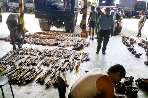 Assistência Militar do TJCE encaminha 6 mil armas para destruição nesta quarta-feira