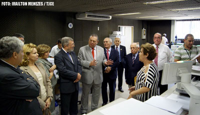 Desembargadores conhecem projetos e estrutura de tecnologia da informação do TJCE