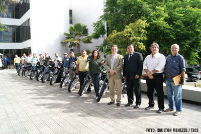 Coordenadoria de Mandados do Fórum Clóvis Beviláqua recebe novas motocicletas