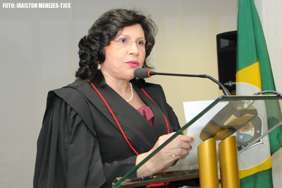 Desembargadora Maria Nailde Pinheiro  saúda nova integrante do TJCE