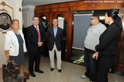 Professores de universidade espanhola visitam TJCE e Fórum Clóvis Beviláqua