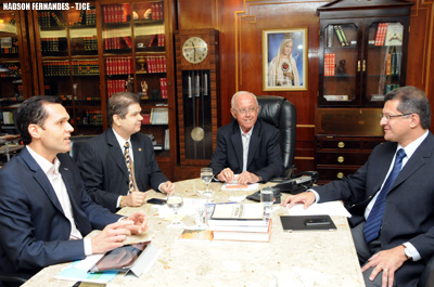 Presidente do TJCE recebe representantes do Governo para discutir suplementação no orçamento