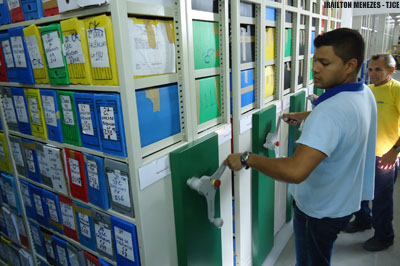 Tribunal de Justiça implanta arquivo deslizante no Fórum Clóvis Beviláqua