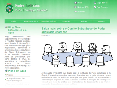 Blog da Seplag destaca responsabilidade do Comitê Estratégico do Poder Judiciário