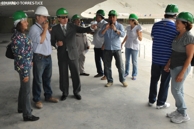 Diretor do Fórum visita área no Estádio Castelão onde funcionará Juizado do Torcedor