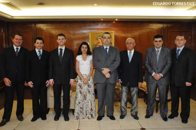 Presidente do TJCE recebe visita de comitiva  do Tribunal de Justiça de Santa Catarina