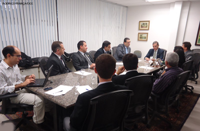 Diretor do Fórum recebe visita de comitiva do Tribunal de Justiça de Santa Catarina