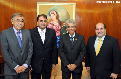 Presidente do Tribunal de Justiça do Ceará recebe visita do prefeito de Fortaleza