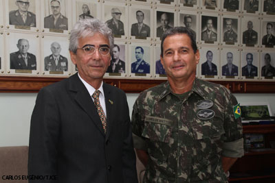 Presidente do Tribunal de Justiça visita o comandante da 10ª Região Militar