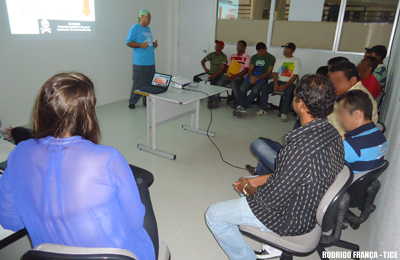 Infratores da Lei Maria da Penha participam de palestra no Fórum Clóvis Beviláqua