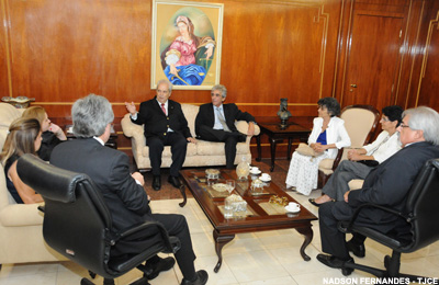 Presidente do TJCE recebe visita do desembargador Nelson Calandra