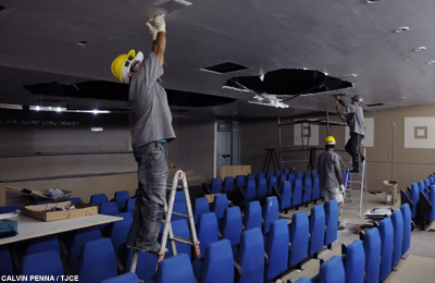 Iniciadas obras de reforma do auditório  Dom Aloísio Lorscheider no Tribunal de Justiça