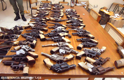 Assistência Militar do TJCE recolhe 1.723 armas dos fóruns de comarcas do Interior