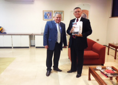 Desembargador Haroldo Máximo recebe visita do diretor da Escola do Poder Judiciário do Acre