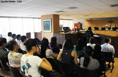 Estudantes de Direito da Faculdade Integrada Grande Fortaleza visitam o TJCE