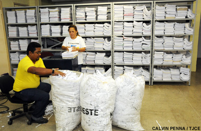 Poder Judiciário descarta petições que foram  transformadas em arquivo eletrônico